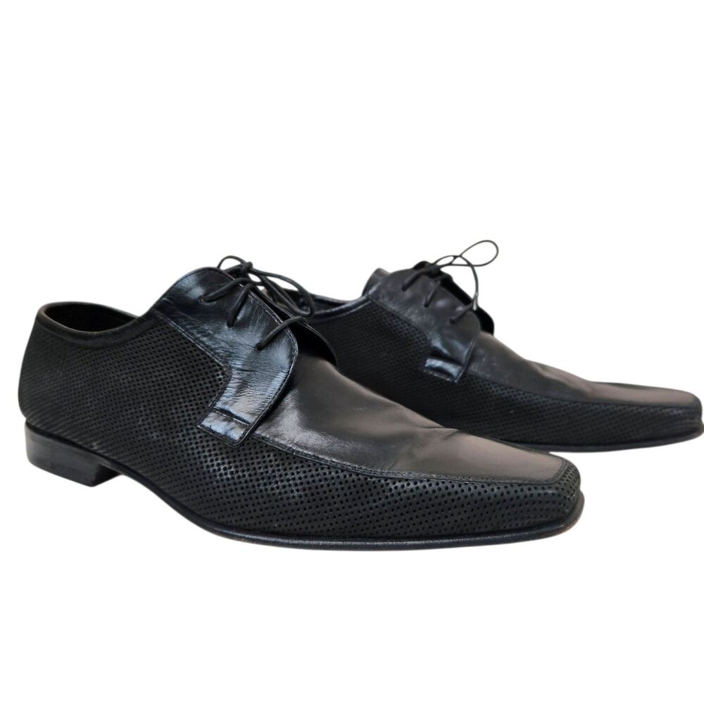 Moreschi Mens Italian Made Leather Lace Up Quiet Luxury Oxford Dress Shoes 9.5